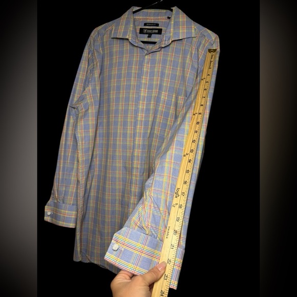 Stacy Adams Multicolor Plaid Shirt - Picture 5 of 9